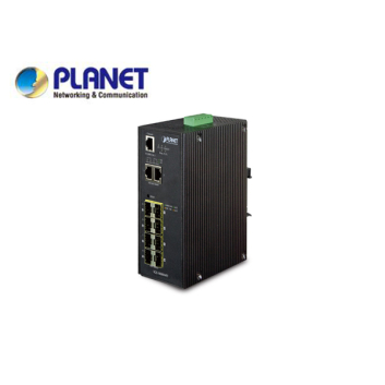 IP30 Industrial 8* 100/1000F SFP + 2*10/100/1000T Full Managed Ethernet Switch (-40 to 75 degree C), 1588