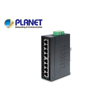 IP30 Slim type 8-Port Industrial Manageable Gigabit Ethernet Switch (-40 to 75 degree C)