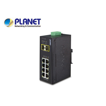 IP30 Industrial 8-Port 10/100/1000T + 2-Port 100/1000X SFP Ethernet Switch (-40~75 degrees C)