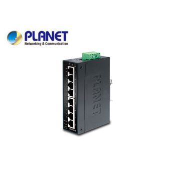 IP30 Slim type 8-Port Industrial Gigabit Ethernet Switch (-40 to 75 degree C)