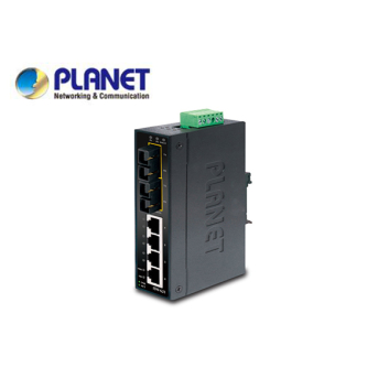 IP30 Slim Type 4-Port Industrial Ethernet Switch + 2-Port 100Base-FX(SC) (-10 - 60 C)