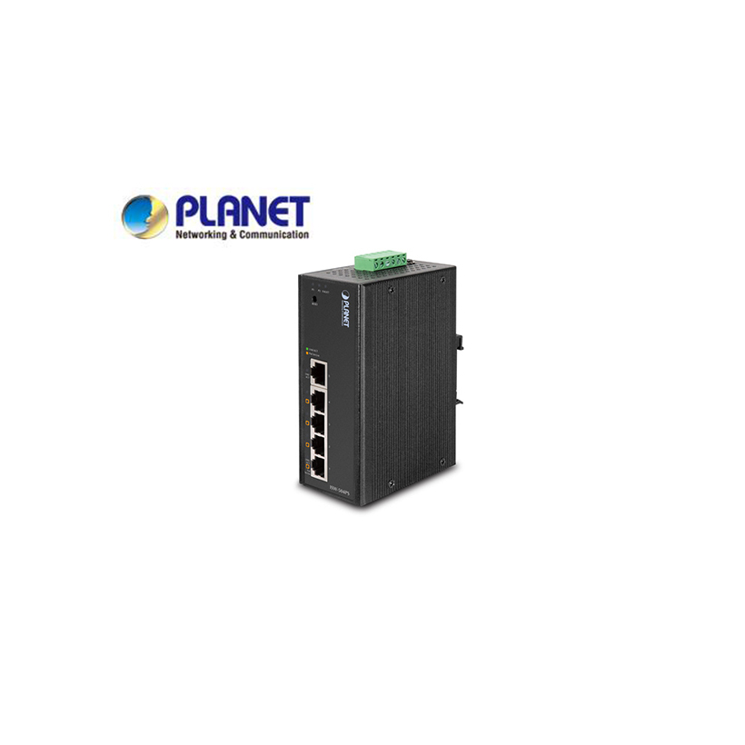 IP30 5-Port/TP Web/Smart POE Industrial Fast Ethernet Switch (-10 to 60 C)