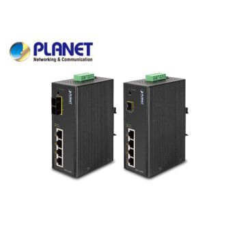 IP30 4-Port/TP+1-Port Fiber(SFP) Web/Smart POE Industrial Fast Ethernet Switch (-10 to 60 C)