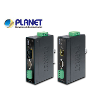 IP30 Industrial RS232/RS-422/RS485 to 100Base-FX Fiber Optic (SFP) Converter