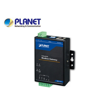 Industrial 1-port RS422/485 Serial to Ethernet Modbus Gateway, -40 tp 75 degrees C, 9- 48V DC