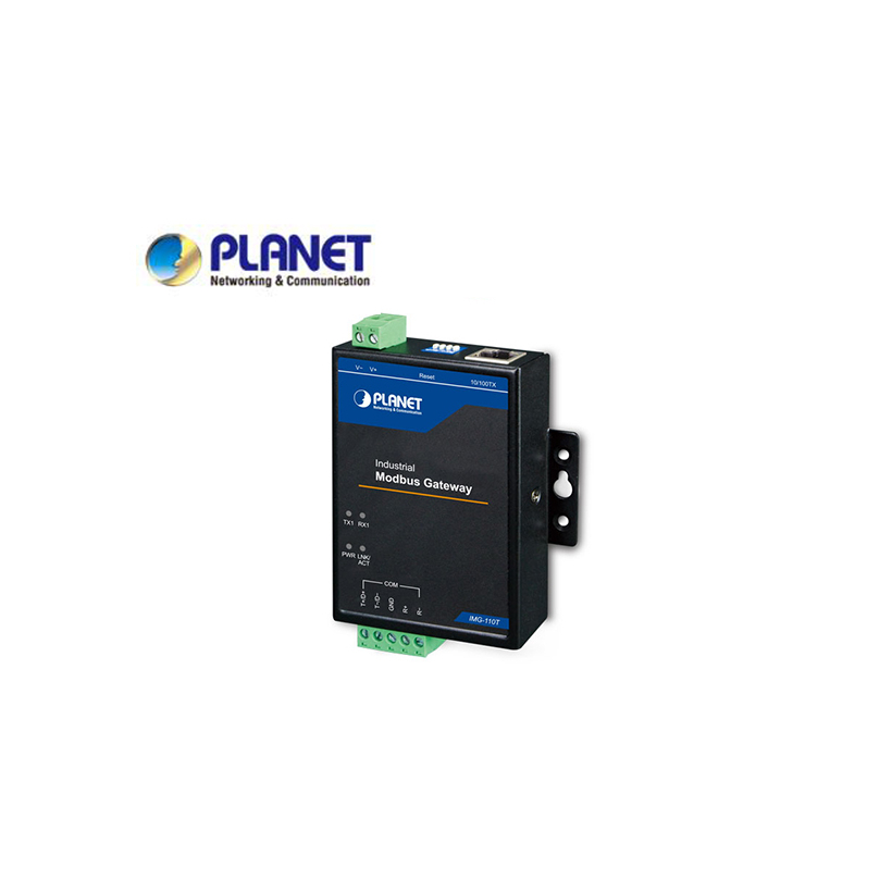 Industrial 1-port RS422/485 Serial to Ethernet Modbus Gateway, -40 tp 75 degrees C, 9- 48V DC