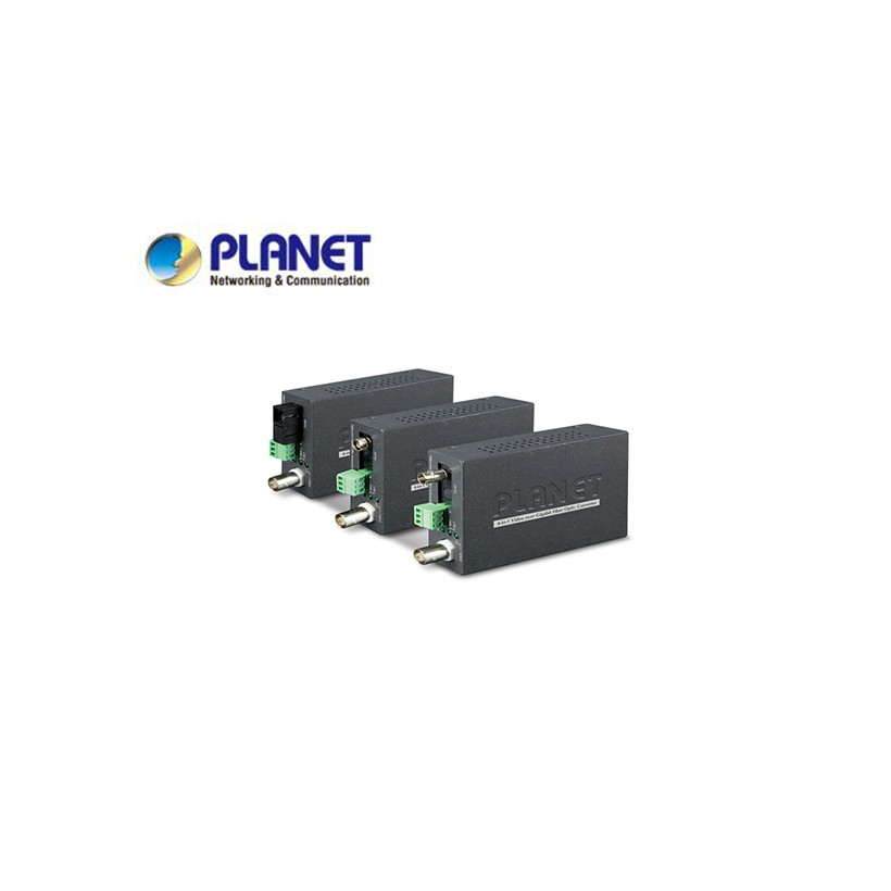 1-Channel 4-in-1 Video over Gigabit Fiber(ST) converter up to 20KM, a pair include Tx & Rx in package (TVI/CVI/AHD/CVBS)