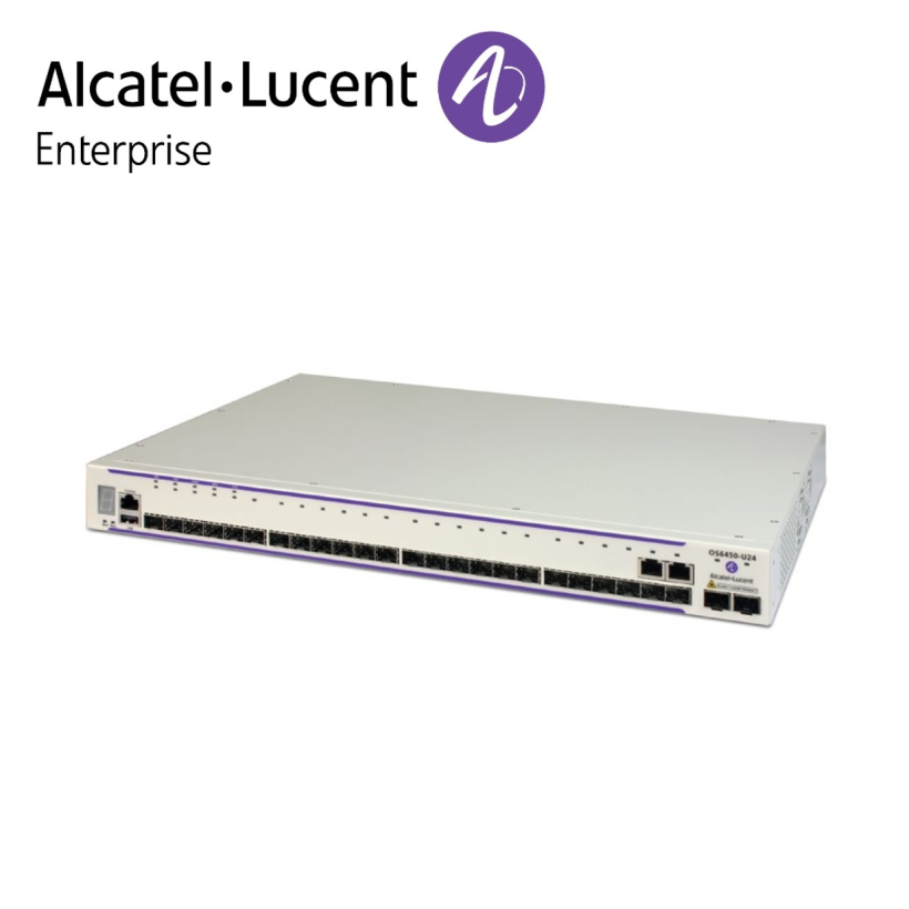 Alcatel-Lucent OmniSwitch 6450 22 porturi 100/1000 BaseXSFP, 2 Combo, 2 SFP+1G/10G ports, 1 expansion slot