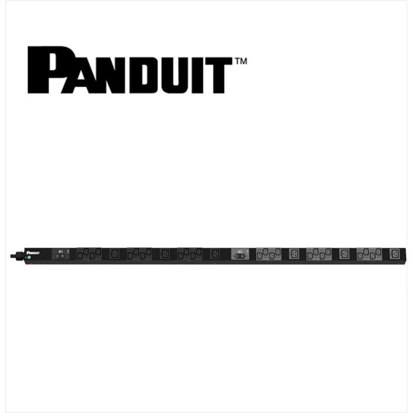 PANDUIT BASIC PDU 32AMP 24xC13 6xC19 332P6-3M BLACK VERTICAL