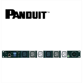 PANDUIT Monitored Input PDU 16AMP 6xC19 IEC 60309 3P+N+E 6h 16A-3M BLACK 1U