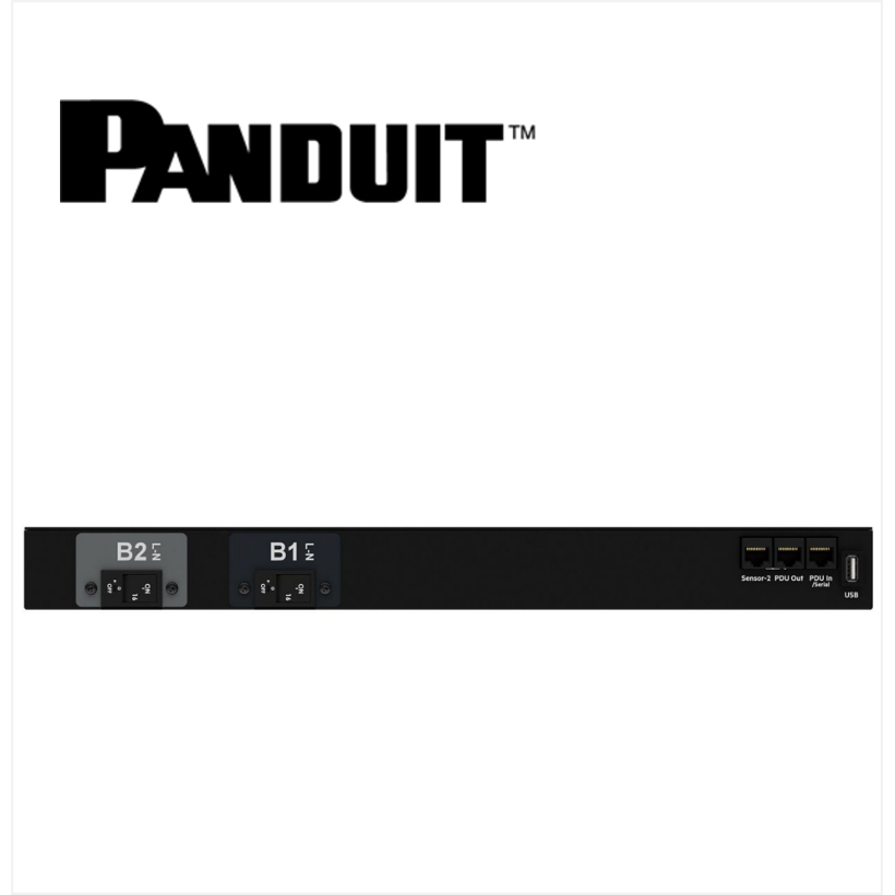 PANDUIT Monitored Switched PDU 32AMP 8xC13 IEC 60309 2P+E 6h 32A-3M BLACK 1U