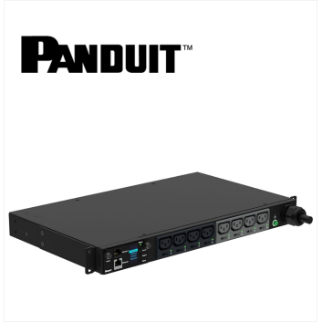 PANDUIT Monitored Switched PDU 32AMP 8xC13 IEC 60309 2P+E 6h 32A-3M BLACK 1U