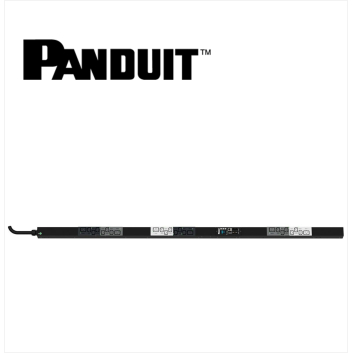 PANDUIT Monitored Switched PDU 16AMP 18xC13 6xC19 IEC 60309 3P+N+E 6h 16A-3M BLACK VERTICAL