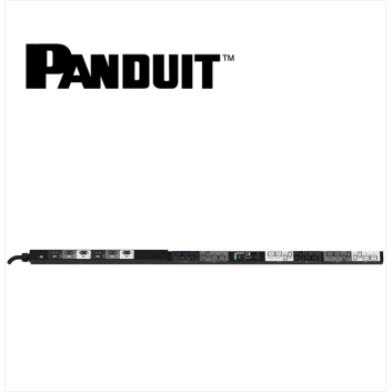 PANDUIT Monitored Switched PDU 32AMP 12xC13 12xC19 IEC 60309 3P+N+E 6h 32A-3M BLACK VERTICAL