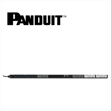 PANDUIT Monitored Switched PDU 16AMP 30xC13 6xC19 IEC 60309 3P+N+E 6h 16A-3M BLACK VERTICAL