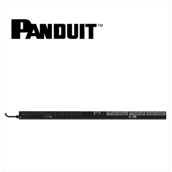 PANDUIT Monitored Switched PDU 32AMP 38xC13 6xC19 IEC 60309 2P+E 6h 32A-3M BLACK VERTICAL