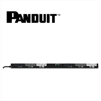 PANDUIT Monitored Switched PDU 32AMP 24xC13 12xC19 IEC 60309 3P+N+E 6h 32A-3M BLACK VERTICAL