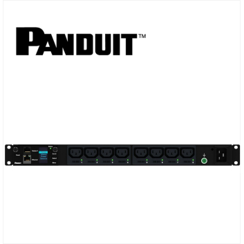 PANDUIT MSPO PDU 16AMP 8xC13 IEC 60309 2P+E 6h 16A-3M BLACK 1U