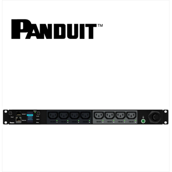 PANDUIT MSPO PDU 32AMP 8xC13 IEC 60309 2P+E 6h 32A-3M BLACK 1U