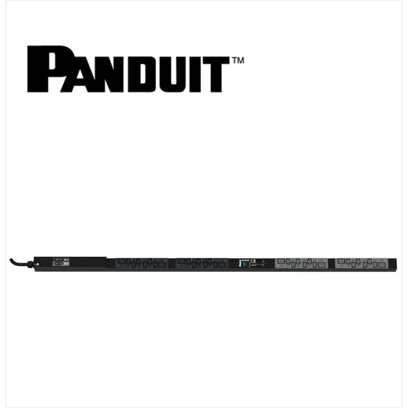 PANDUIT MSPO PDU 32AMP 24xC13 8xC19 IEC 60309 2P+E 6h 32A-3M BLACK VERTICAL