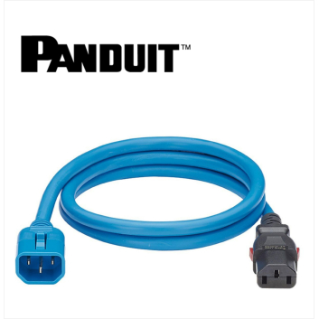 Panduit Locking Power Cord IEC C14 to IEC C13 0.6m 10 pack Blue