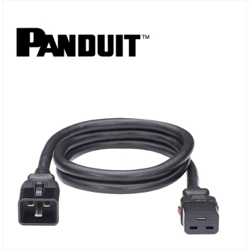 Panduit Locking Power Cord IEC C20 to IEC C19 0.6m 10 pack Black.