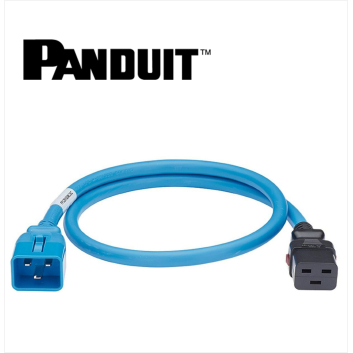 Panduit Locking Power Cord IEC C20 to IEC C19 0.6m 10 pack Blue.