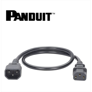 Panduit Non-Locking Power Cord IEC C14 to IEC C13 1.8m 10 Pack Black.