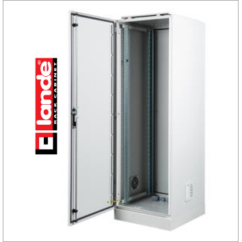 32U 19'' SafeBox IP55 indoor cabinet / enclosure configurated for free standing usage W-600 mm D-450 mm