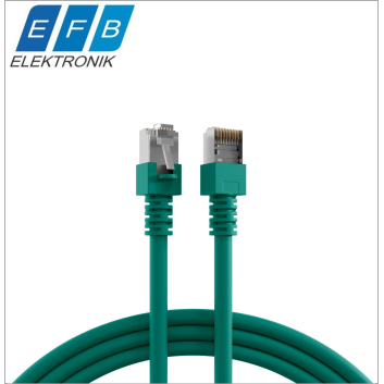 Patch cord cat.5e SF/UTP, 2xRJ45, 100MHz, PVC, 0.25m, verde