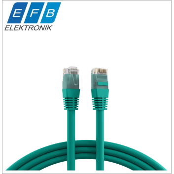 Patch cord cat.6 U/UTP, 2xRJ45, 250MHz, PVC, 0,25m verde.