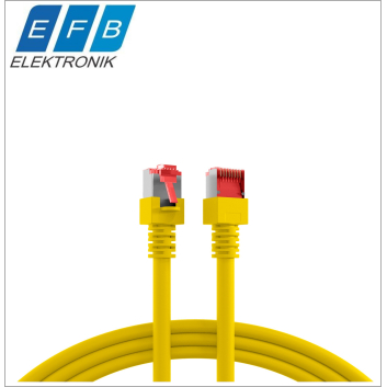 Patch cord cat.6 S/FTP, 2xRJ45, 250MHz, LSZH, 0.15m galben.