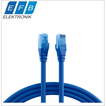 Patch cord Premium, cat.6A U/UTP, RJ45-RJ45, 500MHz, LSZH, 100% cupru, albastru, 3m .