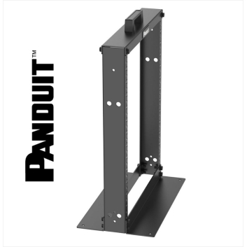 Panduit 2 Post Rack 13U Threaded E-Rails Aluminum Black