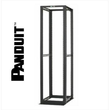 Panduit 4 Post Rack 42U Cage Nut E-Rails Black