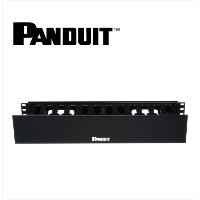 Panduit PatchLink Horizontal Single Sided Manager 2RU 3.7 in. Depth Clips