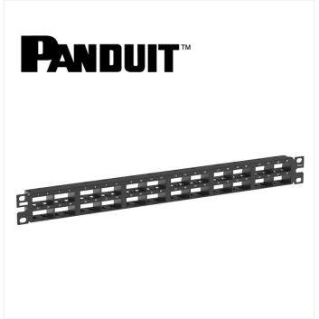 Panduit Mini-Com All Metal Shielded Patch Panel 48 Port Modular High Density 1U Black