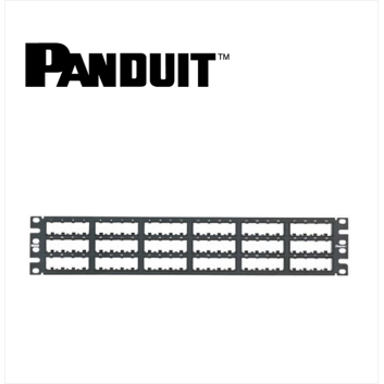 Panduit Mini-Com Patch Panel 72 Port Modular High Density Unshielded 2U Black