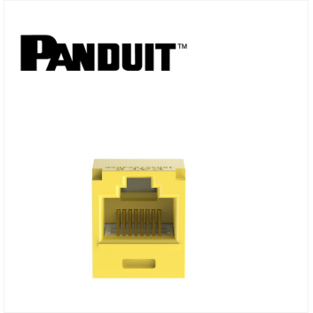 Panduit Mini-Com UTP RJ45 Cat 6  Jack Module Yellow