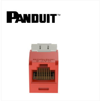 Panduit Mini-Com UTP RJ45 Cat 6  Jack Module Red