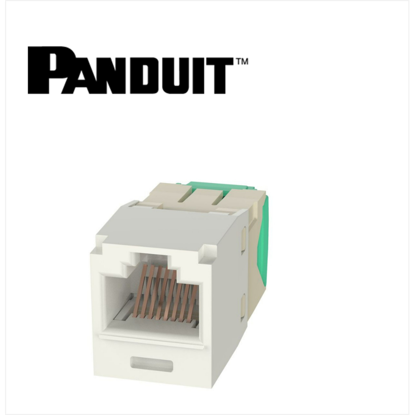 Panduit Mini-Com UTP RJ45 Cat 6  Jack Module Off White