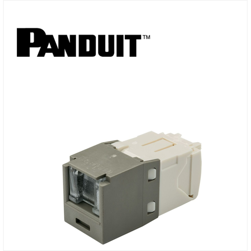 Panduit Mini-Com UTP RJ45 Cat 6 Dust protection  Jack Module Int'l Gray