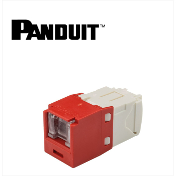 Panduit Mini-Com UTP RJ45 Cat 6 Dust protection  Jack Module Red