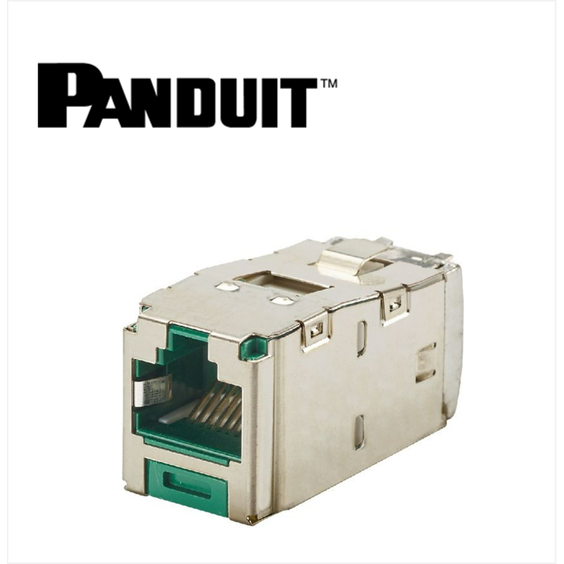 Panduit Mini-Com STP RJ45 Cat 6  Jack Module Green