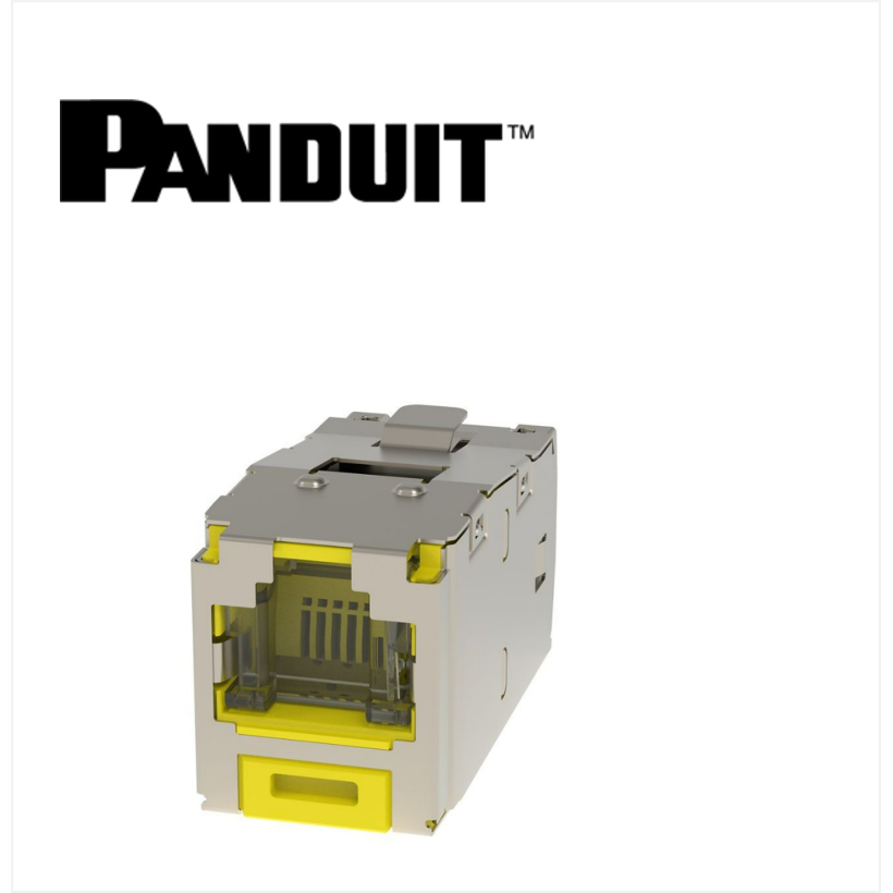 Panduit Mini-Com STP RJ45 Cat 6 Dust protection  Jack Module Yellow