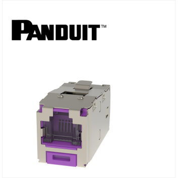 Panduit Mini-Com STP RJ45 Cat 6 Dust protection  Jack Module Violet