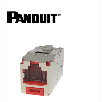 Panduit Mini-Com STP RJ45 Cat 6 Dust protection  Jack Module Red