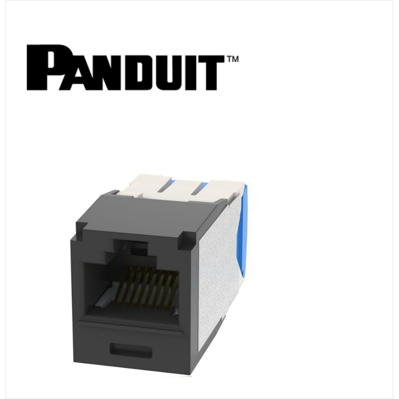 Panduit Mini-Com UTP RJ45 Cat 6A  Jack Module Black