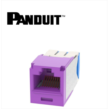 Panduit Mini-Com UTP RJ45 Cat 6A  Jack Module Violet