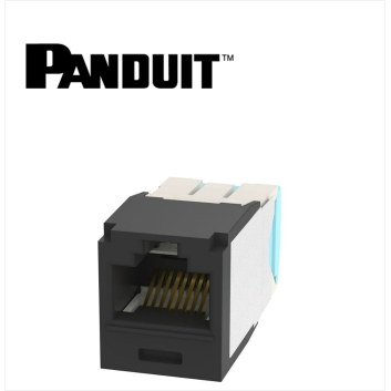 Panduit Mini-Com UTP RJ45 Cat 6A  Jack Module Black